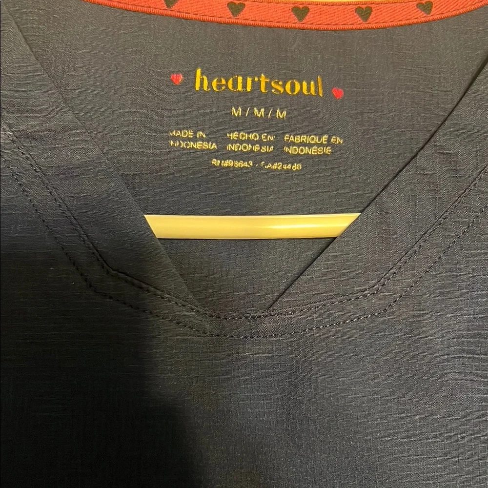 HeartSoul Women's Navy Blue Scrub SET - Picture 2 of 4